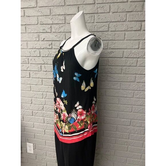 INC International Concepts Floral Halter Top Size M - Picture 4 of 9